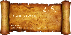 Linek Vivien névjegykártya